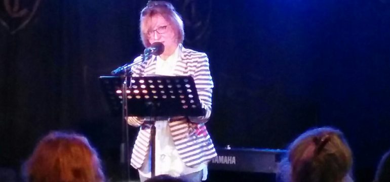 Anne-Marie Fyfe at the Troubadour Coffee-House poetry