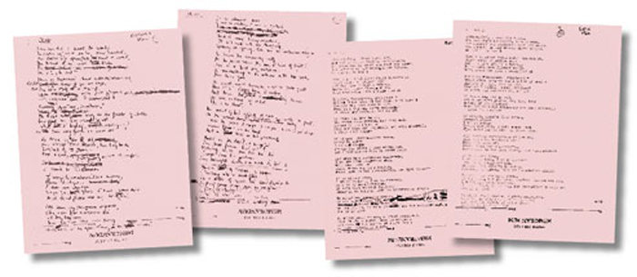 Drafts of Plath poems