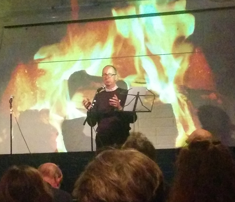 Antony Mair at the Printworks Hastings poetry slam