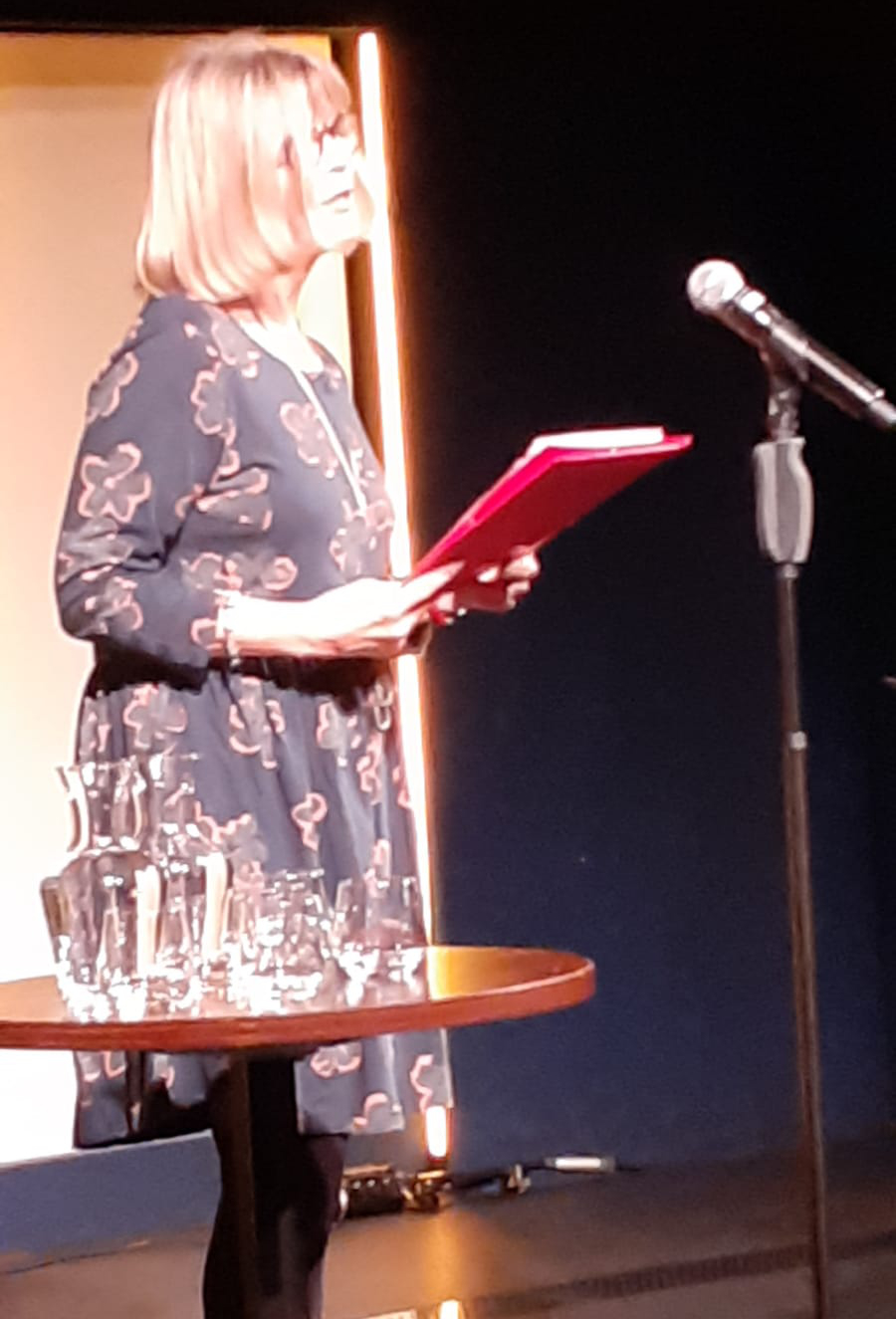 Katie Griffiths reading at the Boulevard