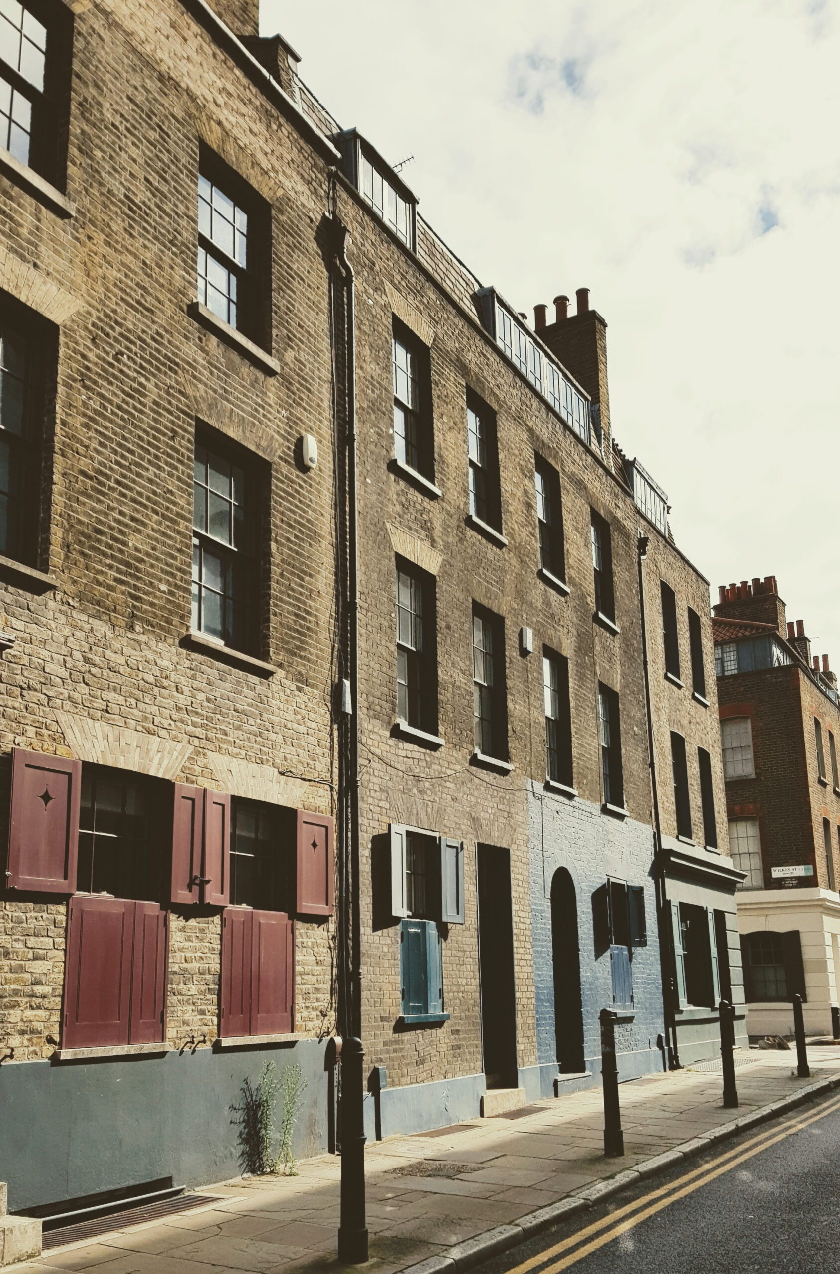 Gorgeous Huguenot houses in Fournier Street, Spitalfields, London