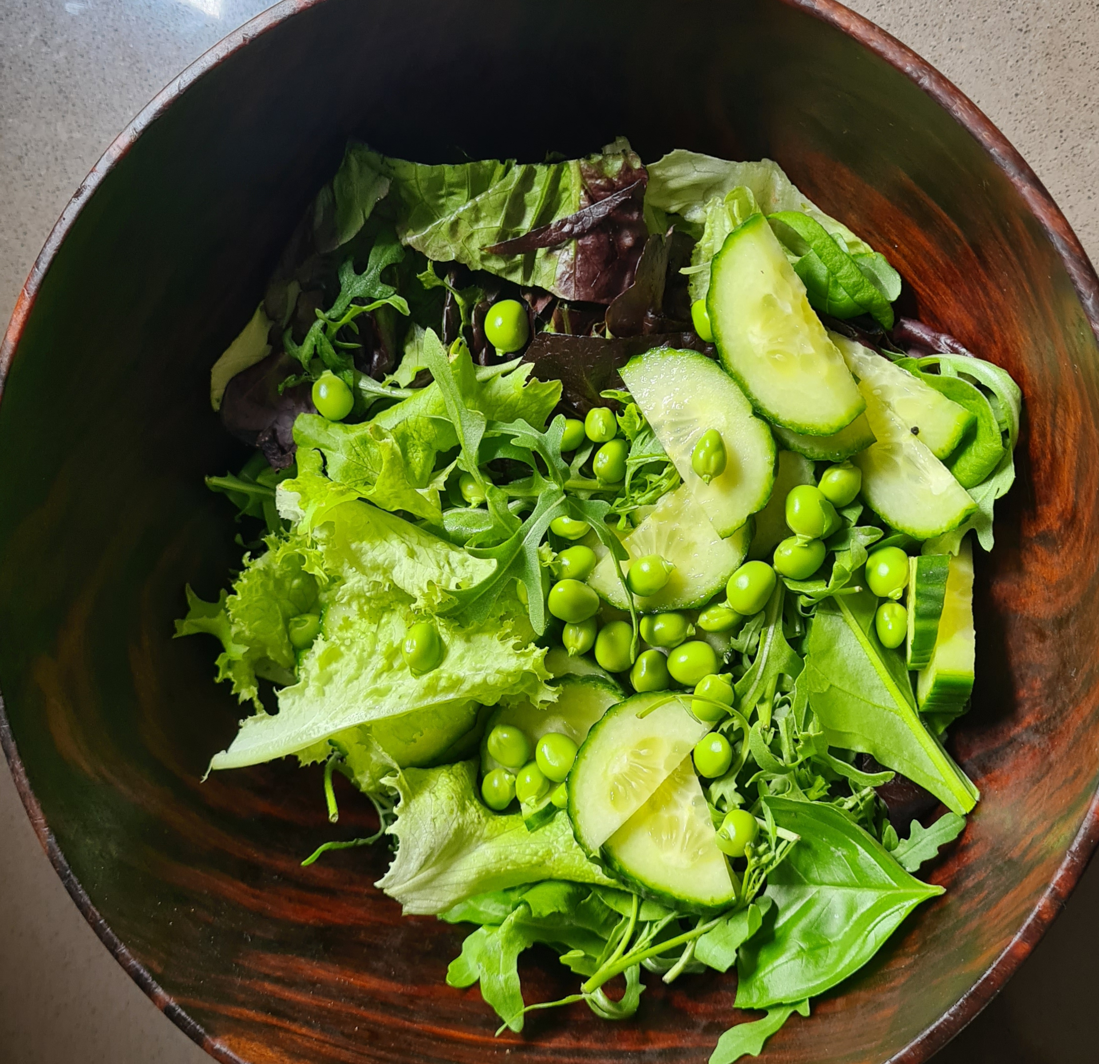 home-grown summer salad