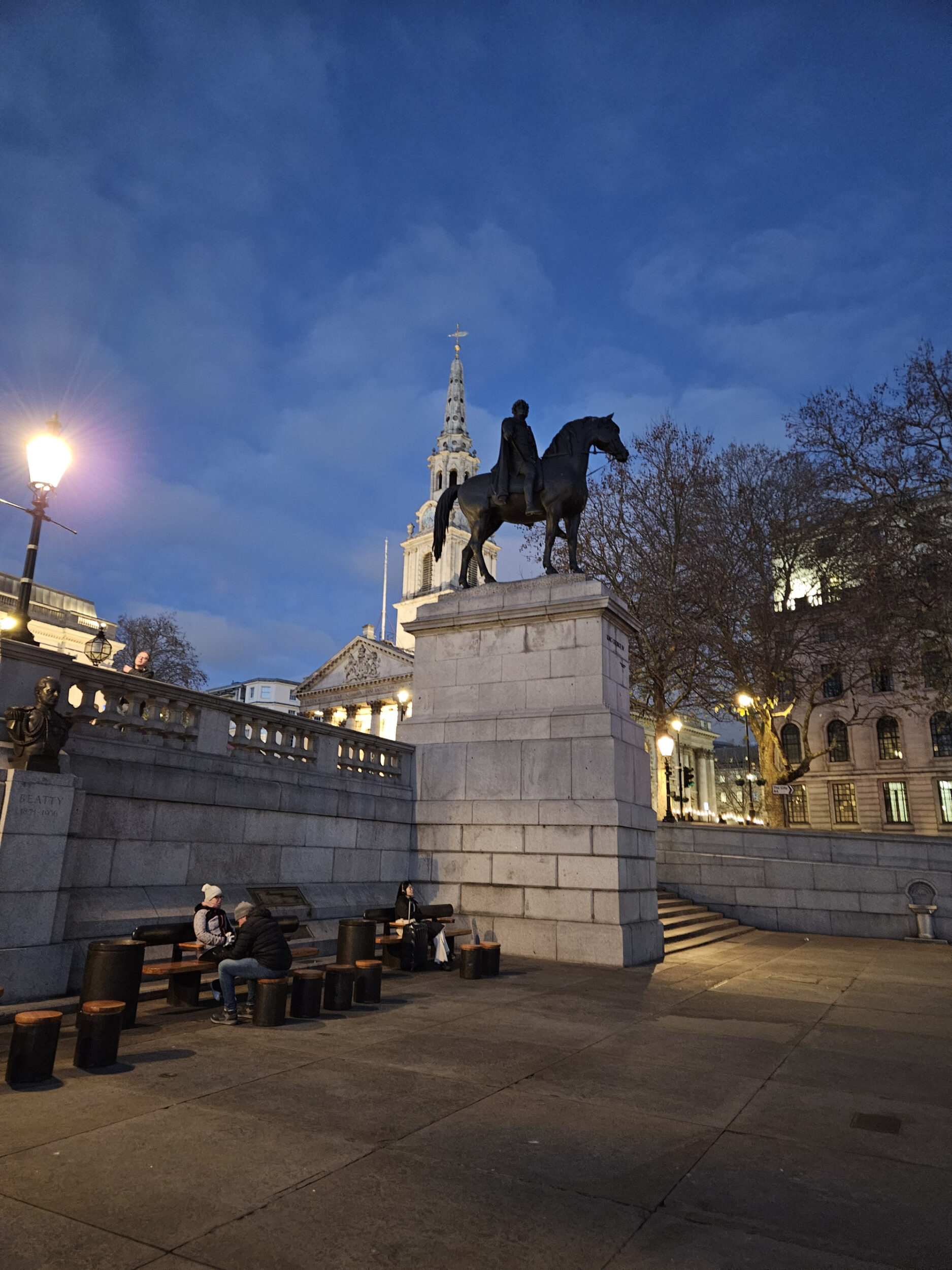 In Trafalgar Square