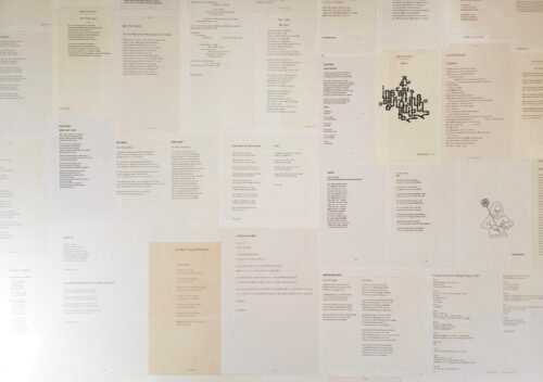 Poetry wall